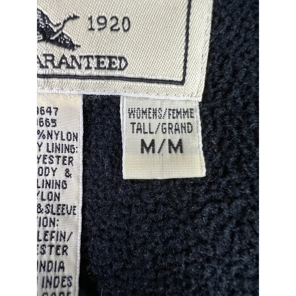 Eddie‎ Bauer Coat Womens Tall Medium White Polartec Lined Hooded Parka Insulated